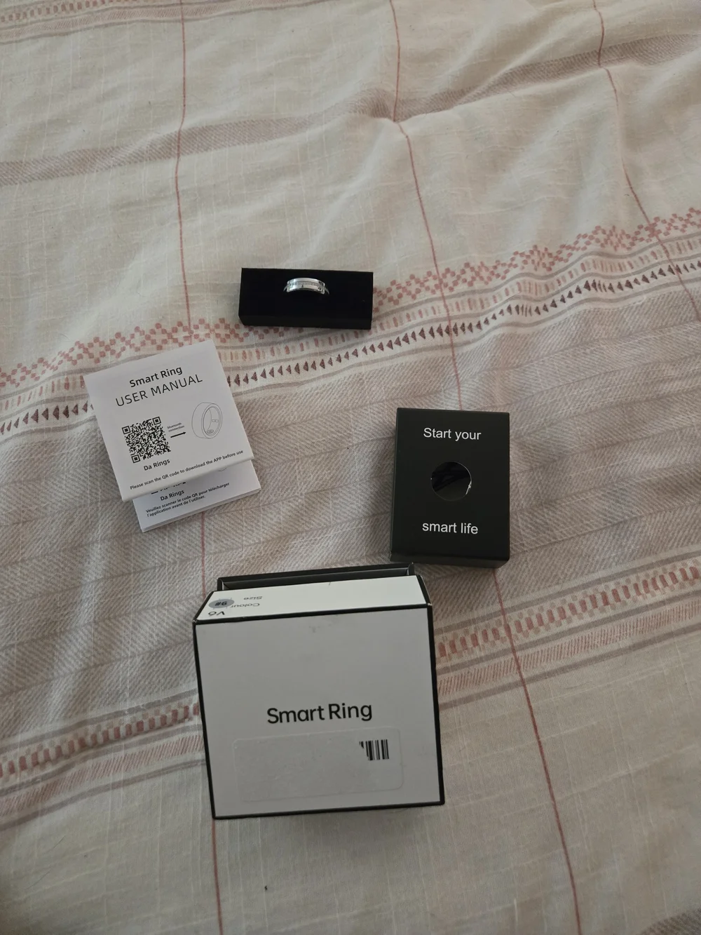 Silver Smart Ring with Clear LED/Accent